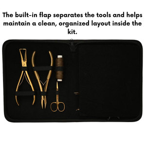 Kit Complet Professionnel de Salon pour Extensions Capillaires – Ensemble de Pinces à Micro-Anneaux avec Outil à Boucle, Mini Ciseaux et Fil à Perruque - Product Image 3