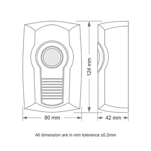 ไซเรนอิเล็กทรอนิกส์รุ่น EG101 สำหรับระบบรักษาความปลอดภัย - Product Image 3