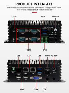 Xách tay nhỏ công nghiệp Mini PC <span class=keywords><strong>Intel</strong></span> <span class=keywords><strong>Celeron</strong></span> N100 N97 2xi226v Nics 4k kép Lan SSD ổ cứng 24x7 cơ quan giám sát không quạt thiết kế - Product Image 6