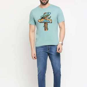 เสื้อยืดแฟชั่นกีฬาผู้ชายพิมพ์ลายคุณภาพสูง แขนสั้น ผ้าถัก พิมพ์ลายดิจิทัล เสื้อยืดวินเทจสำหรับฤดูร้อน - Product Image 5