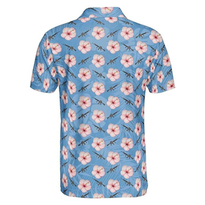 เสื้อโปโลโพลีเอสเตอร์สำหรับผู้ชายเสื้อโปโล100% ผ้าพิมพ์ซับลิเมชันแบบเต็มชิ้นโลโก้ตามสั่งสำหรับโรงงานผ้าใบสไตล์ฤดูร้อน - Product Image 6