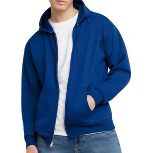 Sweat-shirts à capuche zippés pour hommes de haute qualité, logo personnalisé OEM, sweats en molleton de coton en gros, prix d'usine Pakistan - Product Image 2