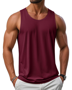 Camisetas de Tirantes Personalizadas para Hombre, de Algodón Premium, Tejido de Punto, con Logotipo Frontal, Ecológicas, Transpirables, de Secado Rápido, Anti-UV, 180g, para Gimnasio, Fitness y Uso Casual - Product Image 1
