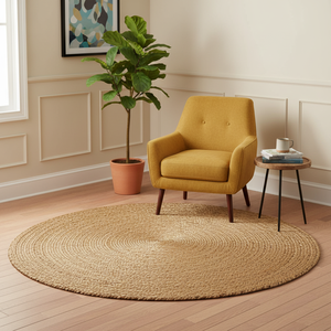Handmade Water Hyacinth Rug Washable Handwoven Area Rug for Dining Room and Living <b>Space</b> Home <b>Decor</b> Wholesale Vietnam - Product Image 2