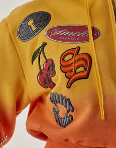 Sudadera con capucha de algodón para mujer, con cremallera completa, manga larga, forro deportivo, talla grande, estampada, para invierno - Product Image 4