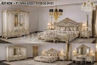 Juego de Dormitorio Moderno Europeo en Negro y Dorado, Cama, Armario, Cómoda, Madera de Teca, Altura Ajustable, Superventas