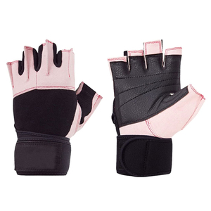 Best Selling Leather Half-Finger Fitness Gloves Durable Breathable Anti-Slip Weight Lifting Private Label Gym Use Wholesale - Product Image 2