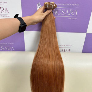 ผมต่อเวียดนามสีธรรมชาติแบบตรง เกรดเวอร์จิ้น คิวติเคิลเรียงเส้นเดียวกัน ผมสองชั้น แท้จากผมมนุษย์เรมี่ - Product Image 4