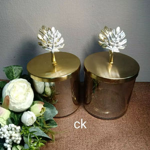 Frasco de vidrio hermético, frasco para dátiles y chocolate, frasco decorativo de metal, frasco hermético para frutos secos, caja de regalo decorativa - Product Image 1