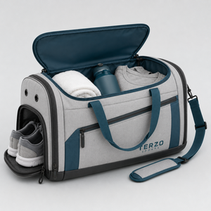 Bolsa Deportiva Terzo de 30-40L, Bolsa de Gimnasio de Tela Oxford con Correa Ajustable y Compartimento Interior, Estilo Casual Unisex - Product Image 4