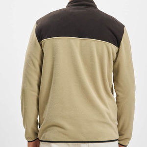 Hot Selling Stand Collar Winter Wear Men's Hoodies Customize Polar Fleece 400GSM Long Sleeve Breathable Half Zipper Sweatshirts - Product Image 4