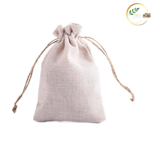 Organic Jute Fabric <b>Small</b> Jewelry Bags for Eco <b>Packaging</b> of Rings Necklaces and Accessories - Product Image 2