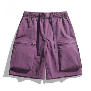 Shorts Cargo Décontractés pour Hommes, Taille Élastique, Couleur Unie, Idéaux pour l'Été – Vente en Gros - Product Image 4