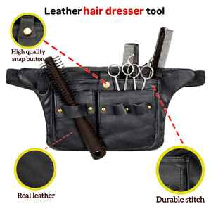 Funda de Cuero Premium para Tijeras de Barbero, Porta Tijeras para Cortar Cabello, Bolsa de Cinturón para Estilistas de Salón, LBSH-0002 - Product Image 6