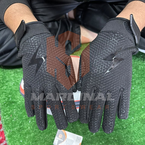ถุงมือฝึกซ้อมอเมริกันฟุตบอล ระบายอากาศได้ดี ไซส์ใหญ่ ออกแบบโลโก้ได้ตามต้องการ ชุดกีฬา สำหรับสโมสรและทีม ถุงมืออเมริกันฟุตบอลสำหรับผู้ชาย - Product Image 3