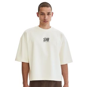 T-shirt pour homme coupe ample, tissu extensible premium, col rond, streetwear décontracté, léger, fabricant OEM ODM personnalisé - Product Image 1