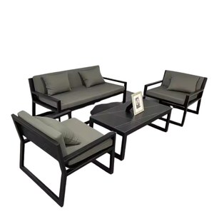 Ensemble de meubles de salon de jardin en aluminium pour hôtel, villa, patio - Product Image 1