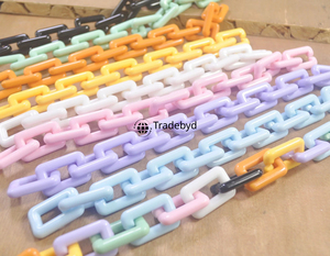resin chain handmade stylish necklace trendy colorful fashion jewelry lightweight durable accessory for women girls Tradebyd - Product Image 2