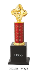 Attractive sports <b>trophy</b> for badminton tournaments - Product Image 3