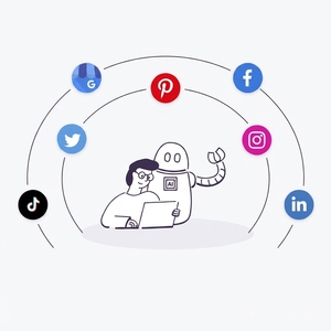 Plataforma de Marketing Digital Empresarial AI Social Media Hub y Suite de Orquestración Automatizada de Campañas Sociales para Marcas - Product Image 1