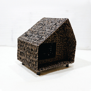 Hot Sales Iron Frame PE Rattan Pet House Classic Villa Style Indoor Cat <b>Bed</b> Small Size Durable All Seasons Use - Product Image 2