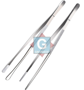 Pinzas de cocina largas y finas de 12 pulgadas, 2 piezas, ligeras, aptas para lavavajillas, para cocinar y cocina, color gris roca - Product Image 4