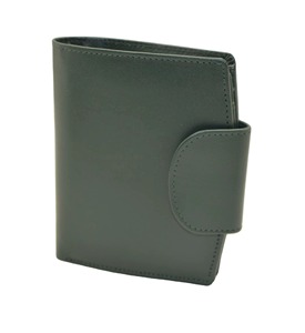 Wholesale New Fashion <b>Cute</b> Style RFID Clutch <b>Purse</b> Women Genuine Leather Loop Closure Short Card Wallet Passport Polyester - Product Image 1