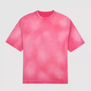 เสื้อยืดคุณภาพสูงแบบย้อมสีเอซิดวอชสำหรับผู้ชาย ดีไซน์ใหม่ ทรงโอเวอร์ไซส์ ผ้าเจอร์ซีย์ 100% คอตตอน เสื้อยืดทรงปกติ - Product Image 4