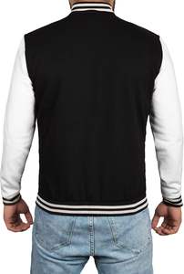 Functional Basics Wholesale <b>Corduroy</b> Fur Lining Heavy Winter Varsity <b>Jackets</b> for <b>Men</b> Side Pockets Front Zip Elastic Cuffs <b>Jacket</b> - Product Image 3