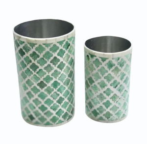Florero con Incrustaciones de Hueso, Hecho a Mano, Moderno, Decorativo para el Hogar, para Plantas, Ideal para Bodas y Ramadán - Product Image 1