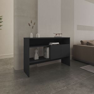 <b>Black</b> 31.8\" H <b>Console</b> Table with 2 Doors and 3 Shelves - Product Image 1