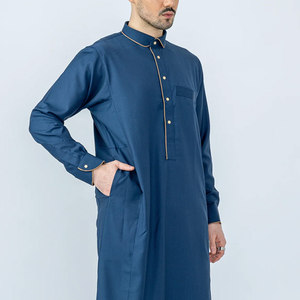 Men Juba Modest <b>Islamic</b> <b>Clothing</b> Traditional Muslim Long Robe Comfortable Loose Fit Breathable Fabric - Product Image 4