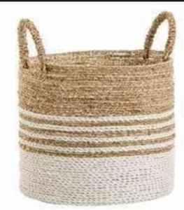 Cesta de yute de lujo, cesta decorativa para almacenamiento, cesta de diseño, cesta de almacenamiento premium para el hogar moderno - Product Image 3