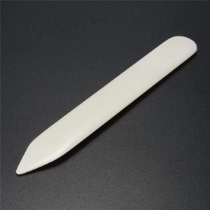 Natural Bone Creasing Folder Paper Folding <b>Tool</b> Bookbinding <b>Leather</b> Craft Burnisher Handmade Bone Folder Wholesale Supply - Product Image 3