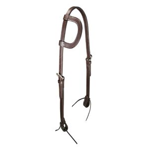 Premium Double Layer Leather Headstall <b>Slip</b> Ear Western Headstall with Stainless Steel Hardware Durable OEM Supplier - Product Image 4