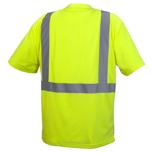 OEM High Visibility Reflective Safety T-Shirts Short Sleeves Men Construction Hi Viz <b>Working</b> Safety T-Shirts for Worker - Product Image 2