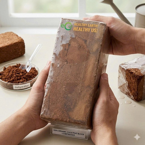 บล็อกใยมะพร้าวธรรมชาติเวียดนาม - วัสดุปลูกออร์แกนิกธรรมชาติ 100% สำหรับการเจริญเติบโตของเมล็ดพันธุ์และการปลูกพืช  เป็นมิตรต่อสิ่งแวดล้อมสำหรับการเกษตรและพืชสวน - Product Image 1