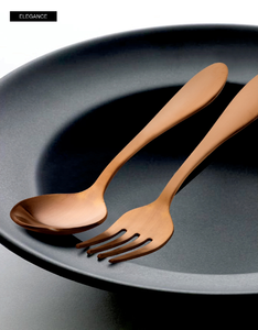 Elegante juego de cubiertos de lujo diseñado para hoteles de alta gastronomía, cafeterías, cocinas domésticas y decoración de mesas para ocasiones especiales. - Product Image 1