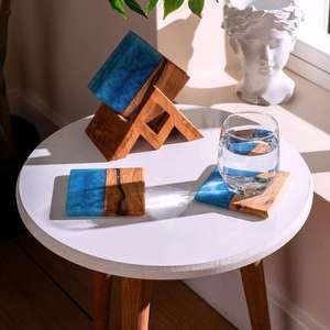 Premium Resin Square Eco-Friendly <b>Drink</b> <b>Coaster</b> - Product Image 1