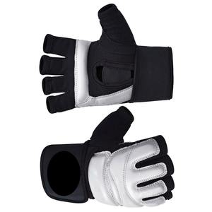 ถุงมือชกมวยพร้อมสายรัดข้อมือ ขายส่ง ถุงมือ MMA แบบกำหนดเอง OEM ถุงมือต่อสู้หนังแท้ขายดีที่สุด ถุงมือ MMA อเนกประสงค์ - Product Image 2