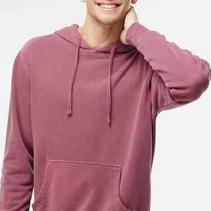 Sweat à capuche d'hiver pour homme, 100% coton molletonné avec poche, séchage rapide et respirant, design décontracté en plusieurs couleurs - Product Image 1