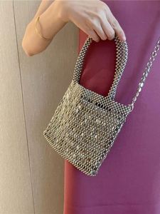Bolsos de Mano Brillantes Retro de Metal con Lentejuelas, Bolsos de Verano Brillantes con Cuentas a la Moda, Precio de Mayoreo en Oferta - Product Image 3