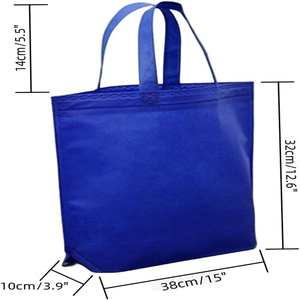 Sac fourre-tout écologique réutilisable en toile non tissée laminée RPET imperméable avec logo personnalisé et poignée à cordon - Product Image 3