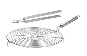 Kitchen Crispy <b>Tray</b> for Oven Non-Stick Mesh Oil Drain & Deep Fry Basket <b>Set</b> with <b>Baking</b> Sheet Air Fryer Crisping Rack - Product Image 6