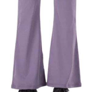 Pantalon évasé taille haute uni pour femme, extensible, coupe ajustée, style legging de yoga, jambe large, décontracté, coupe bootcut, respirant - Product Image 5
