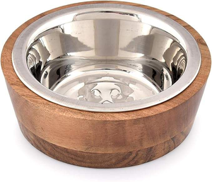 Platos de Madera Natural Sólida de Primera Calidad, Diseño Rústico, Ecológicos, para Mascotas, Exportación - Product Image 5