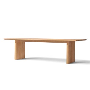 Mesa de Comedor de Madera de Teca Sólida, Natural, Finamente Lijada, Rectangular, Muebles de Madera para Hogar, Restaurante, Hotel, Villa, Exportador Mayorista - Product Image 1