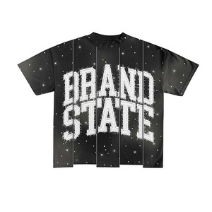 Unisex Men's Casual Breathable Print Two-Piece Sweat <b>Set</b> 100% Cotton Men's Street Style T-Shirt and Shorts <b>Set</b> Digital Printed - Product Image 2