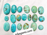 Lot de cabochons en turquoise d'Arizona 100 % naturelle de haute qualité, prix de gros, pierres faites à la main pour la fabrication de bijoux en turquoise d'Arizona