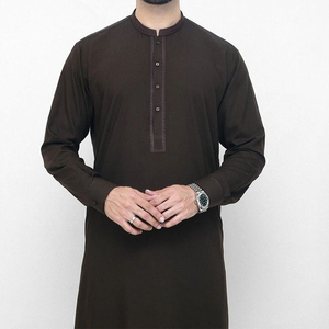 Shalwar Kameez traditionnel pour homme en tissu de coton premium, doux et confortable, à manches longues, pour toutes les occasions - Product Image 5